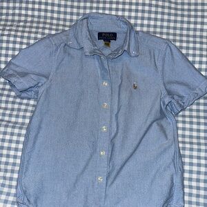 Polo by Ralph Lauren boy Oxford Blue Shirt